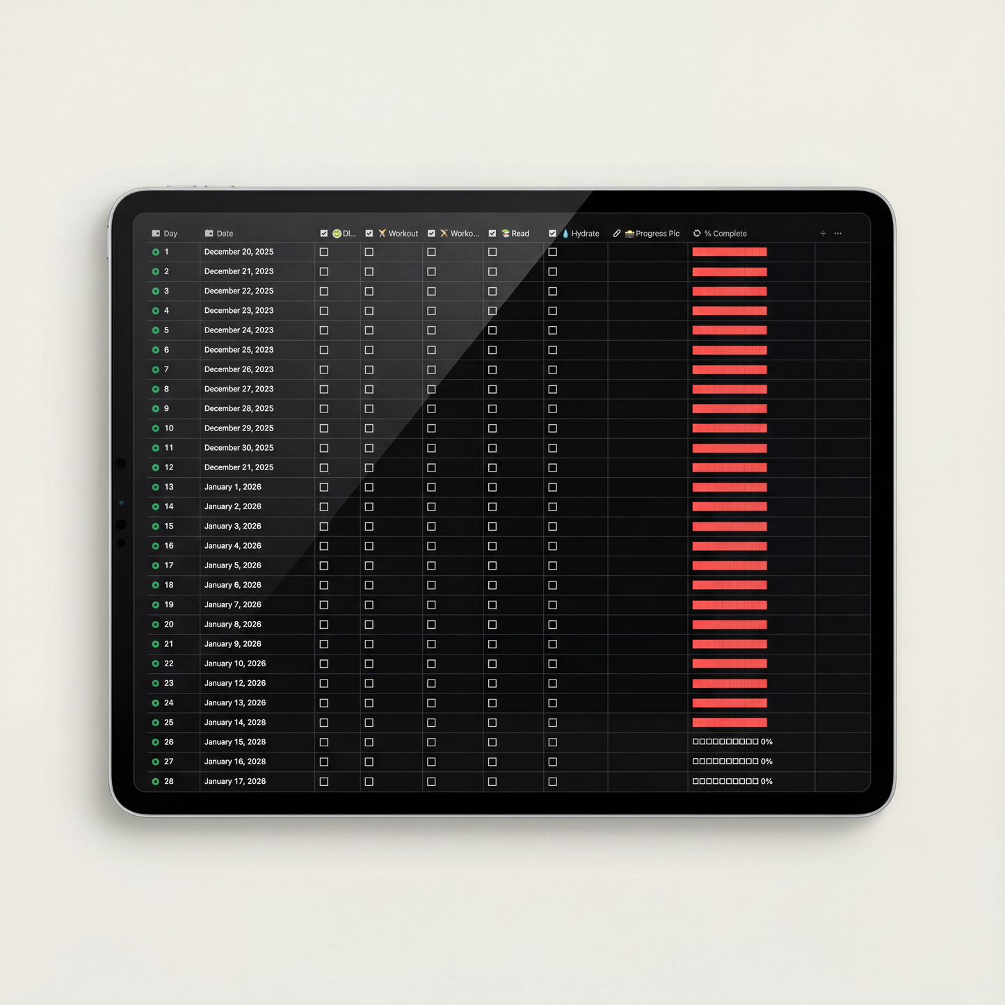 75 Hard Notion Tracker