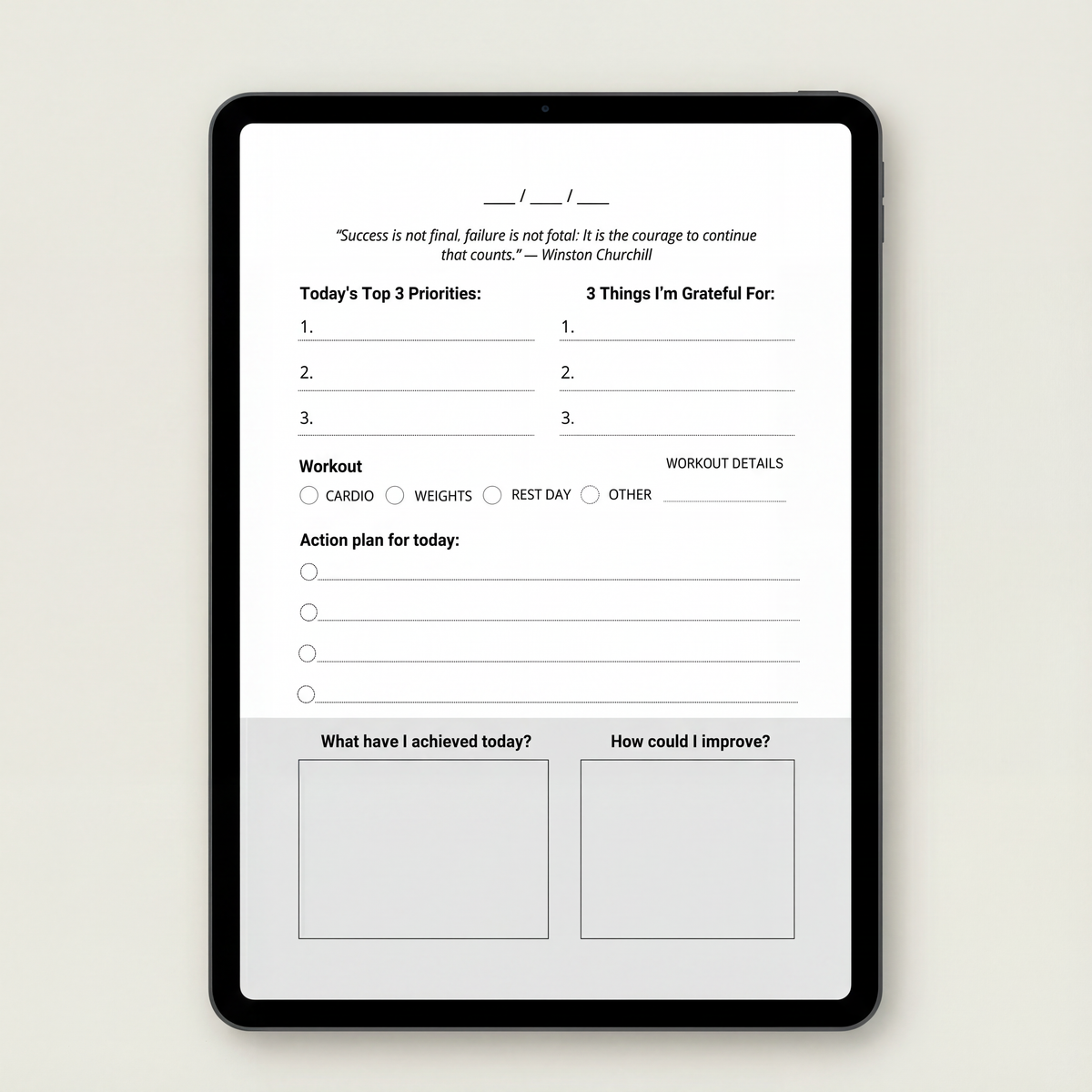 Digital Blueprint Journal