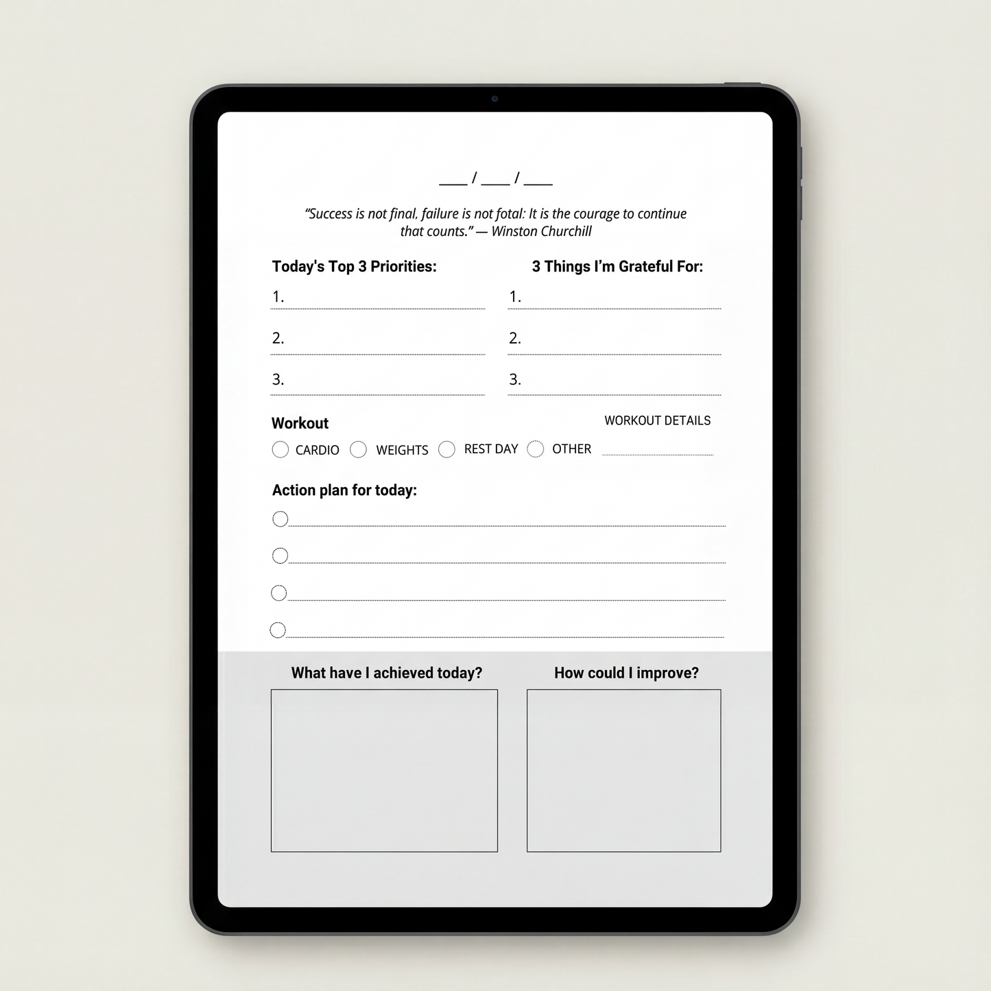 Digital Blueprint Journal